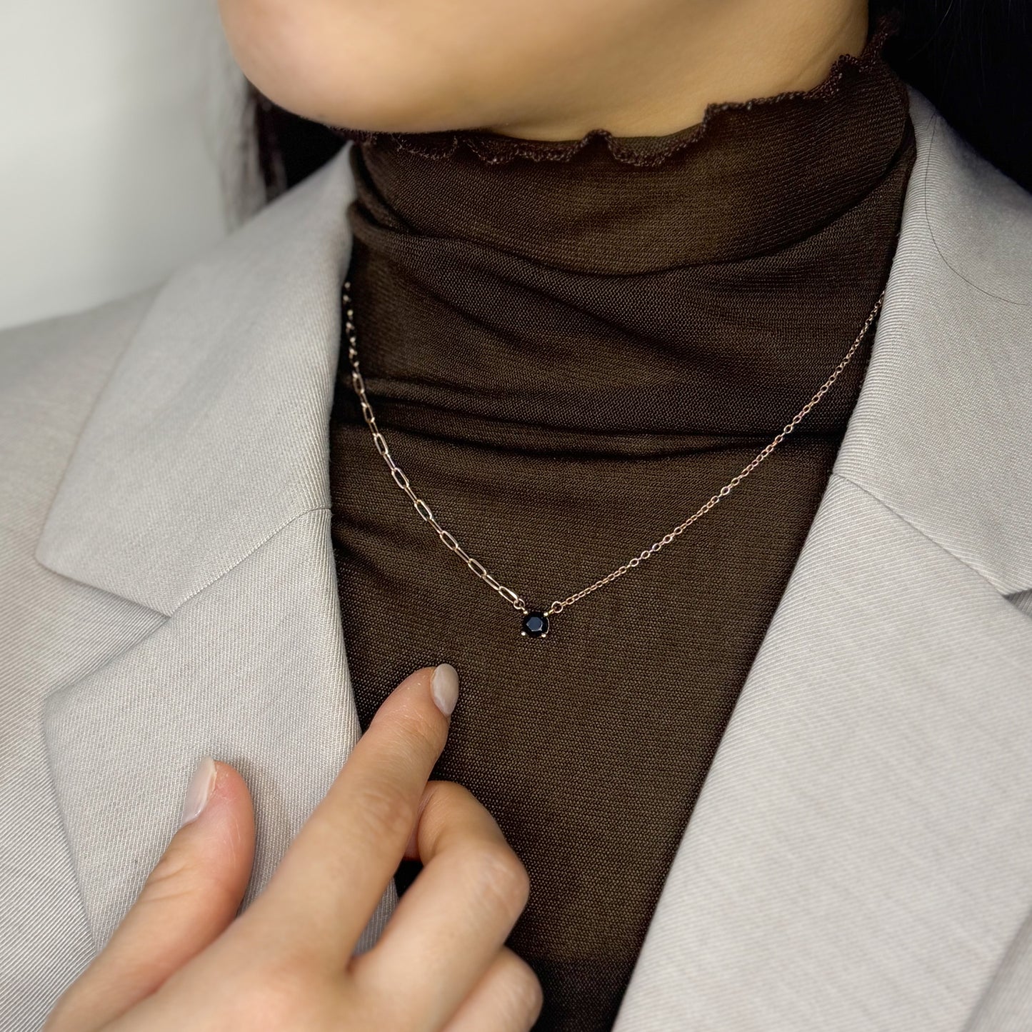 【ペア】キュービックジルコニア ネックレス