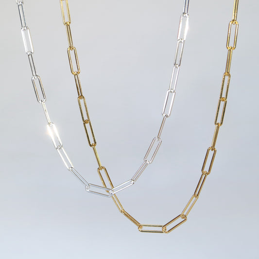 【ペア】ペーパークリップチェーン ネックレス